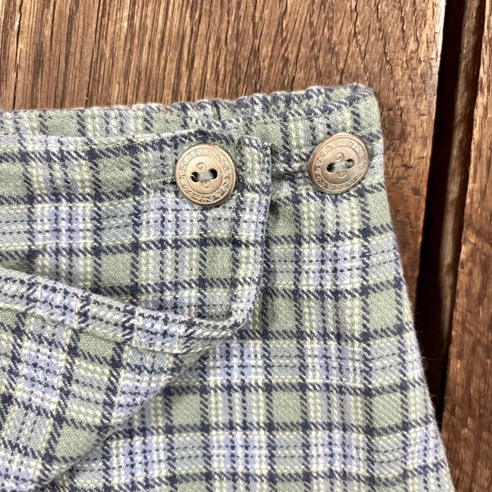 Vintage 90s Hartstrings Embroidered Sweater‎ Vest and Matching Plaid Squirt